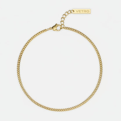 Cuban Bracelet 1.8MM | 18K Gold